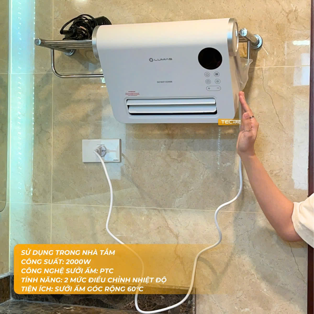 Lumias Máy sưởi H08B – Ceramic PTC 2000W