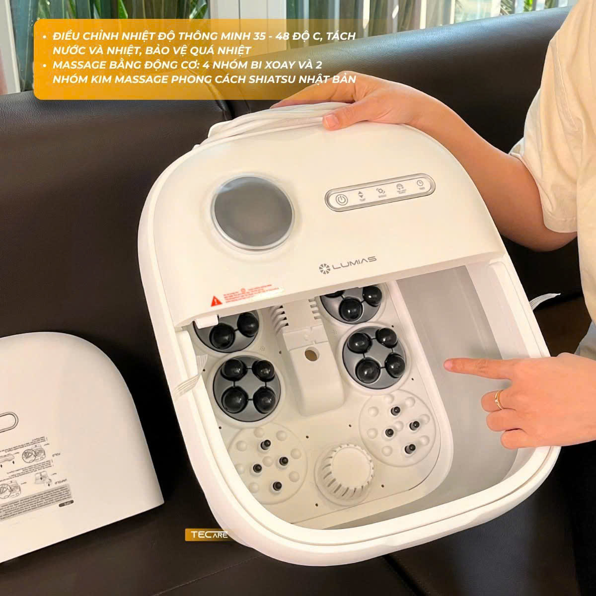 Lumias Bồn ngâm chân massage nước nóng LMF-01W