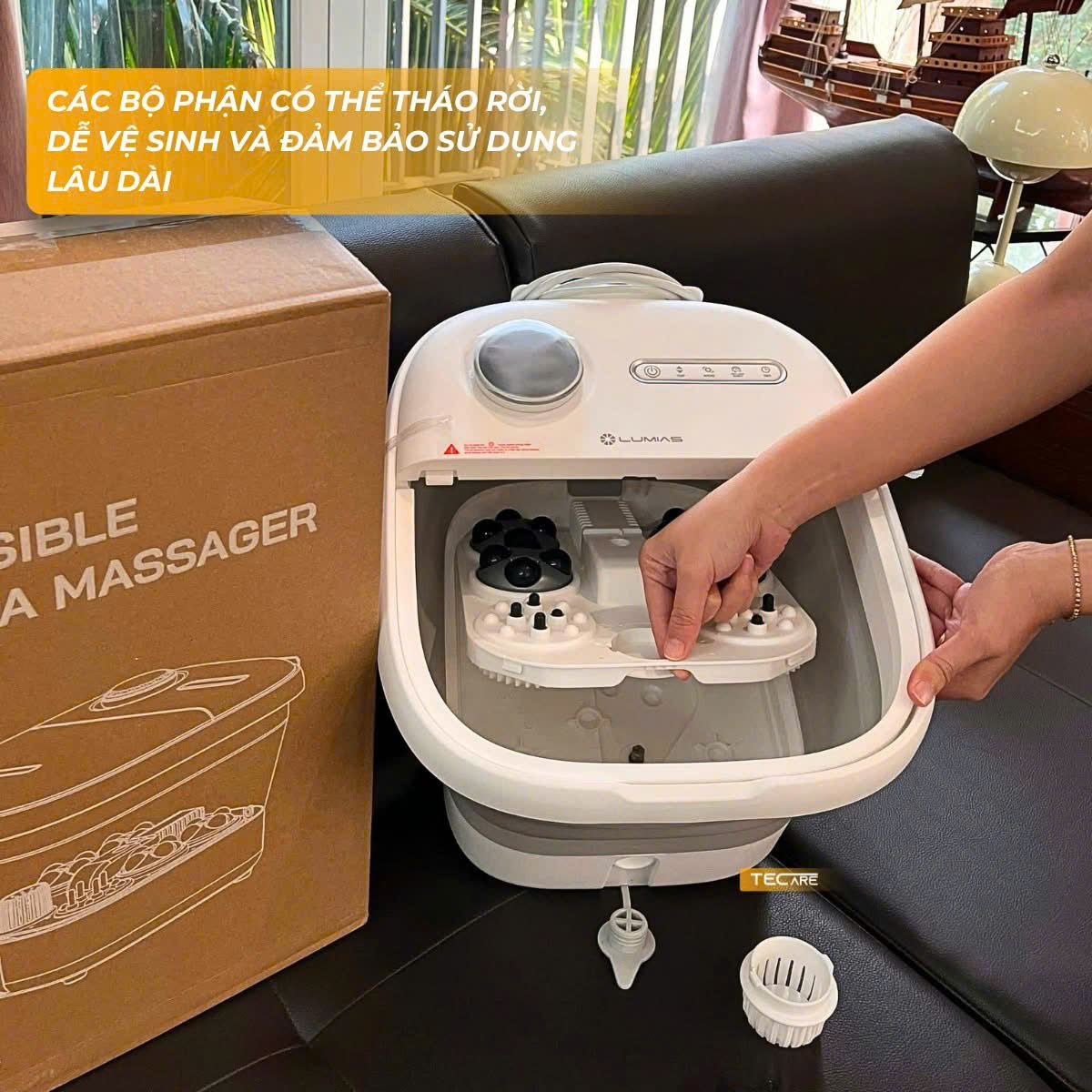 Lumias Bồn ngâm chân massage nước nóng LMF-01W