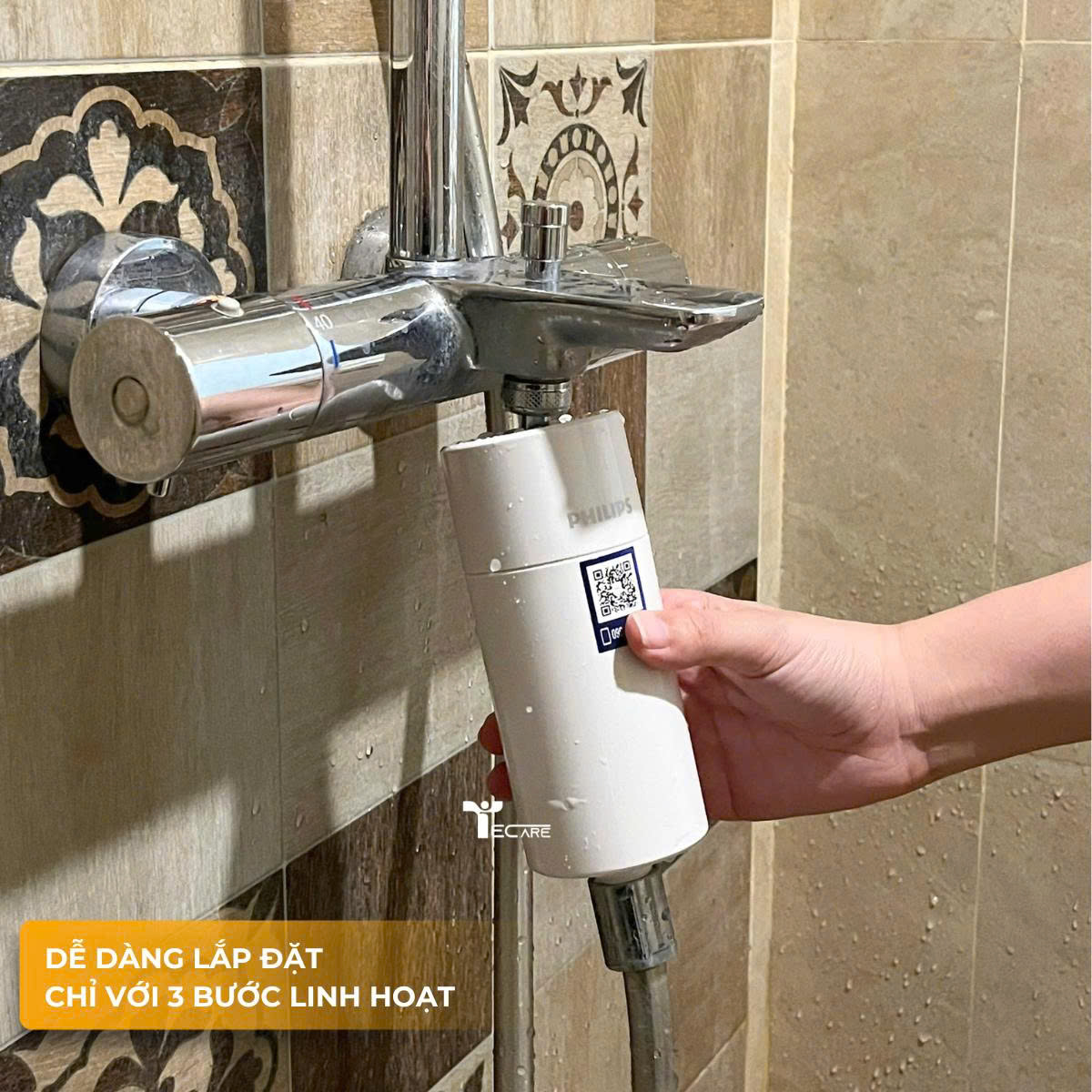 Philips lọc nước đầu vòi hoa sen, lavabo AWP1775WH