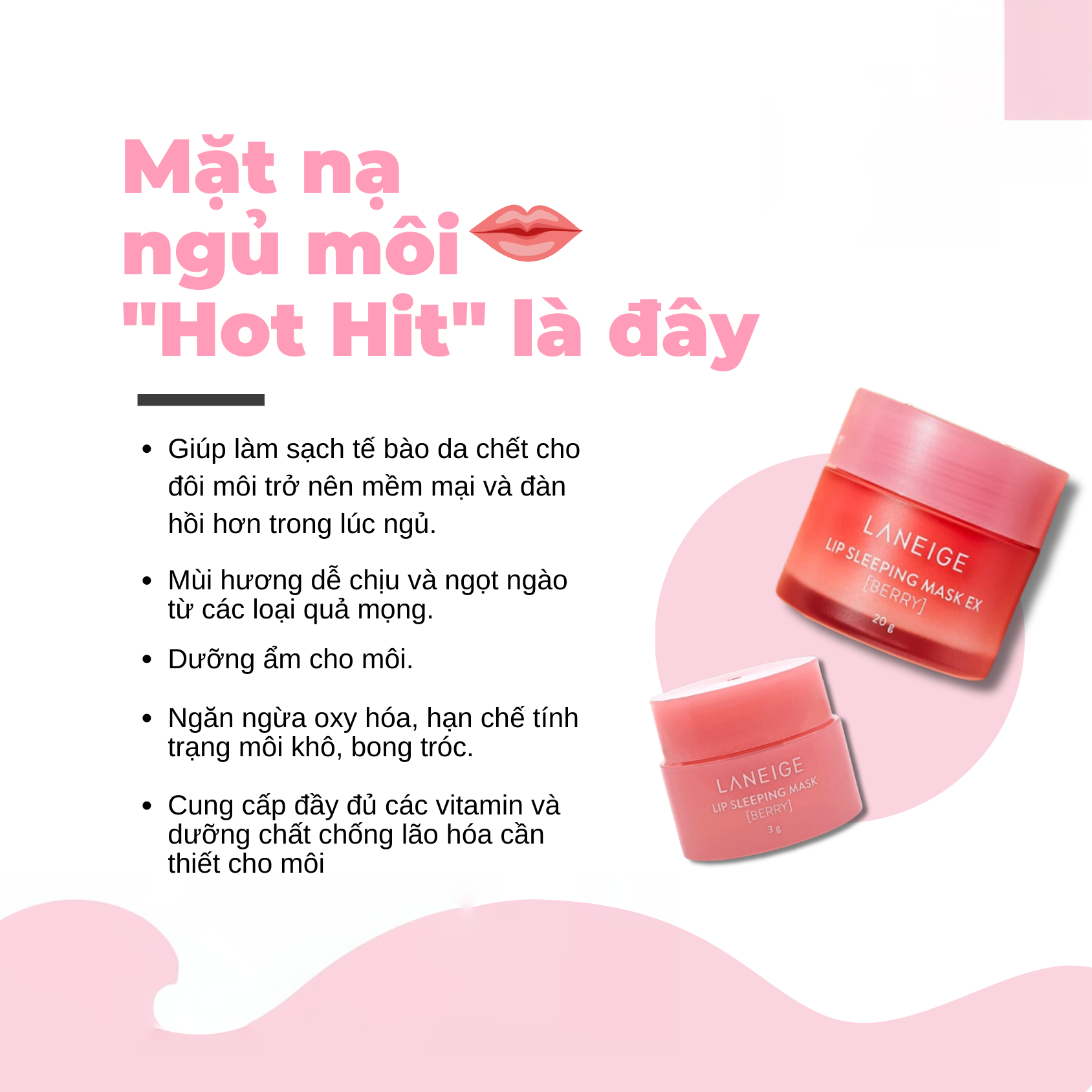 Laneige - Nạ ngủ môi Full 20G