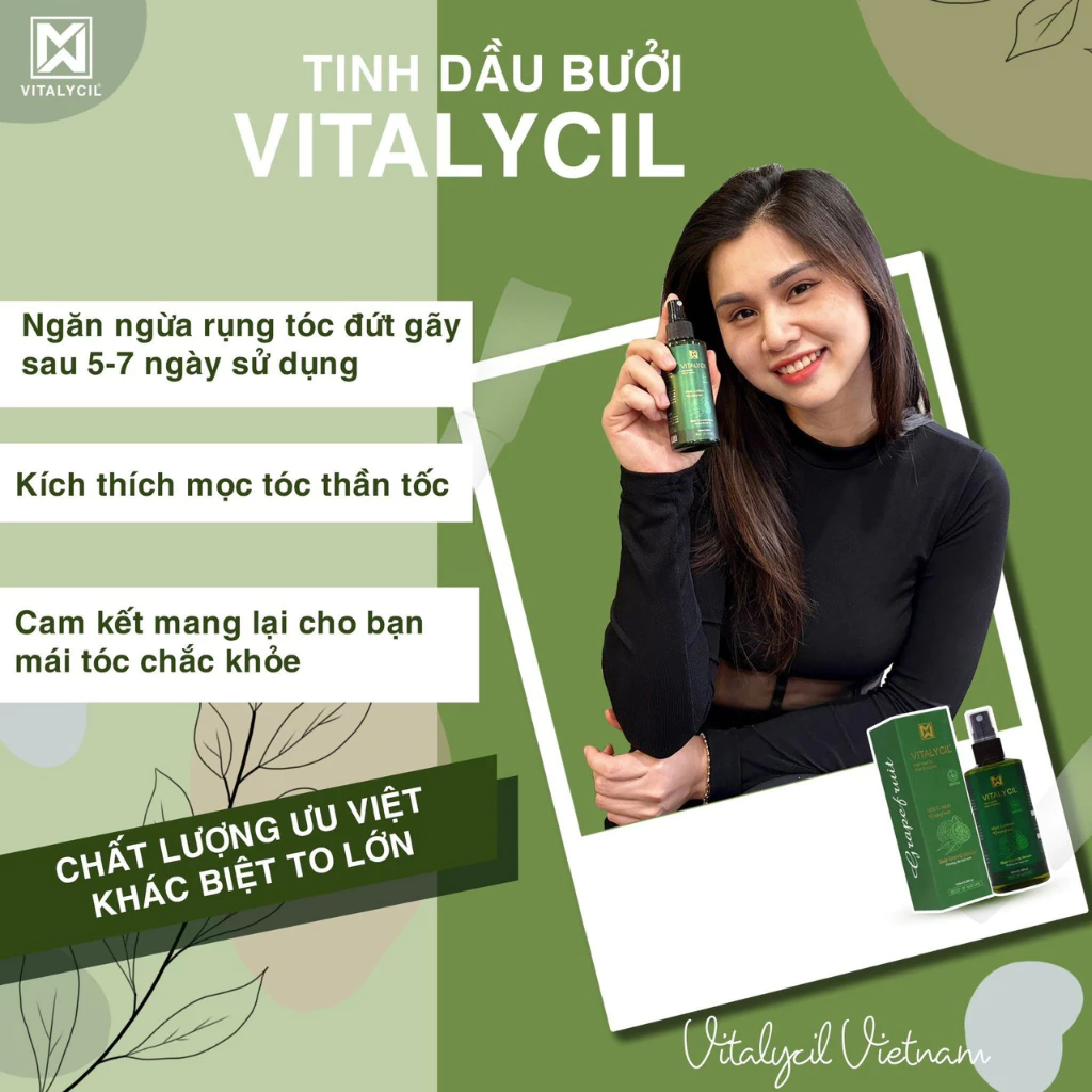 Vitalycil - Xịt mọc tóc tinh dầu bưởi 100ml
