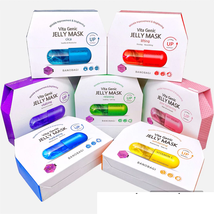 Mặt nạ giấy Banobagi Vita Genic Jelly Mask Pore Hydrating Premium xanh dương 30ml