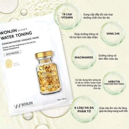 Mặt nạ Wonjin Effect Edel Rejuvenation Concentrated Essence Mask hồng 30g