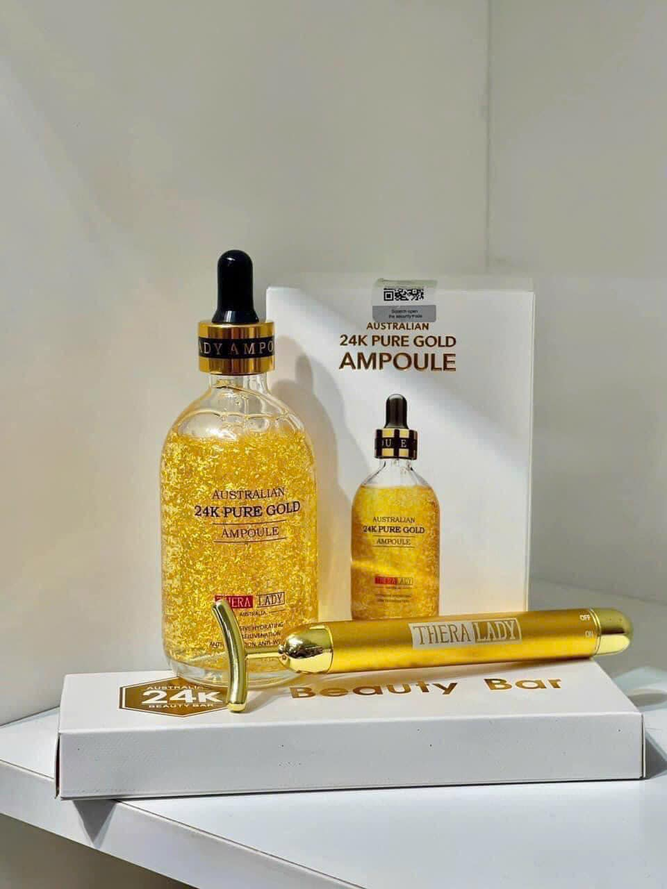 Serum Vàng 24k TheraLady Úc (kèm thanh lăn)