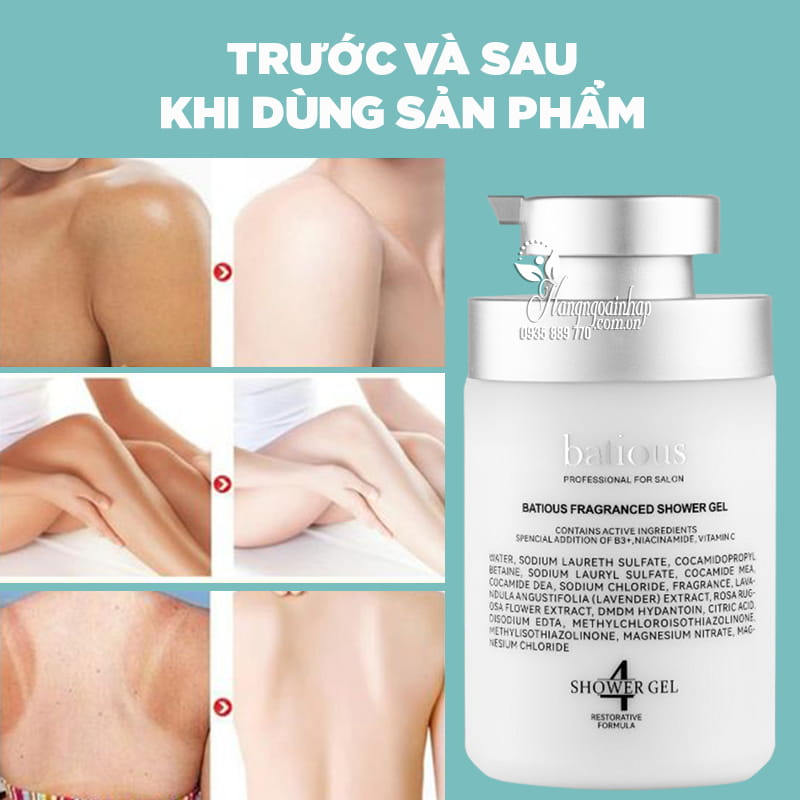 Sữa tắm Batious số 4 - #Showel gel