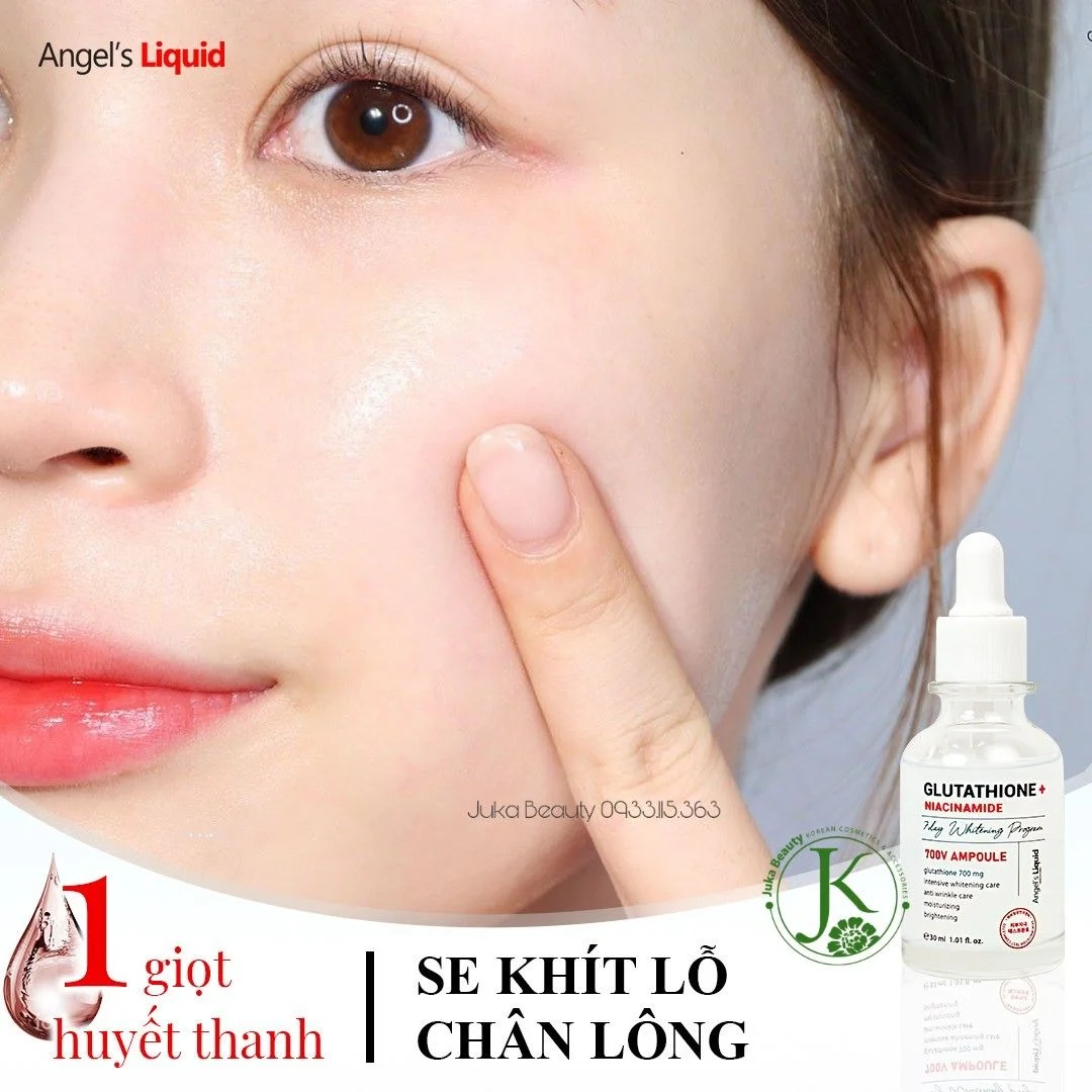 Serum dưỡng trắng Angel's Liquid 7Day Whitening Program Glutathione 700 V-Ampoule 30ml