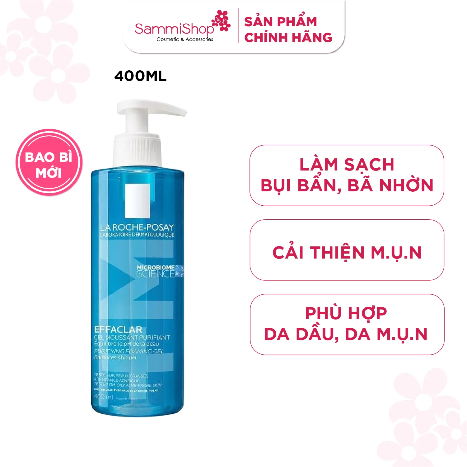 Laroche Posay - sữa rửa mặt 400ml (xách tay)