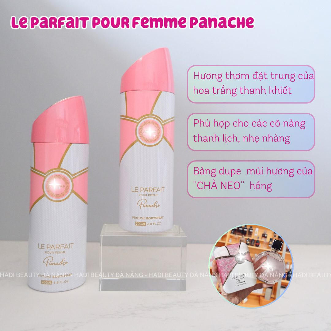 XỊT Club Le Parfai 200ml - PANACHE Hồng