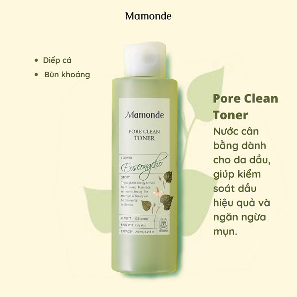 [Xanh Lá Đậm] Toner Diếp Cá Mamonde 250ml