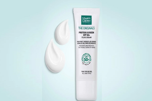 Kem chống nắng ngừa nắng MartiDerm The Originals Proteos Screen SPF50+ Fluid Cream 40ml (Xách tay) (Không tem)