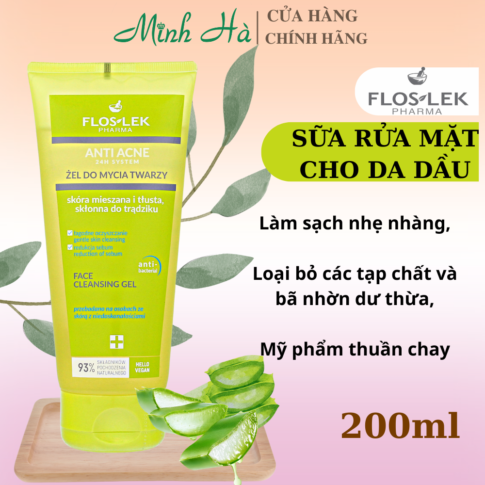 Floslek - sữa rửa mặt 200ml