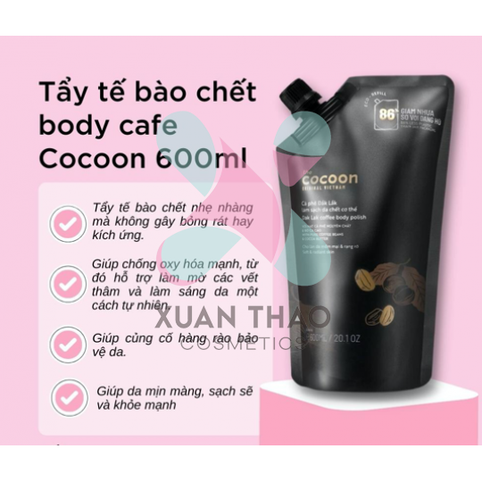 Cocoon - Tẩy da chết body cà phê 600ml
