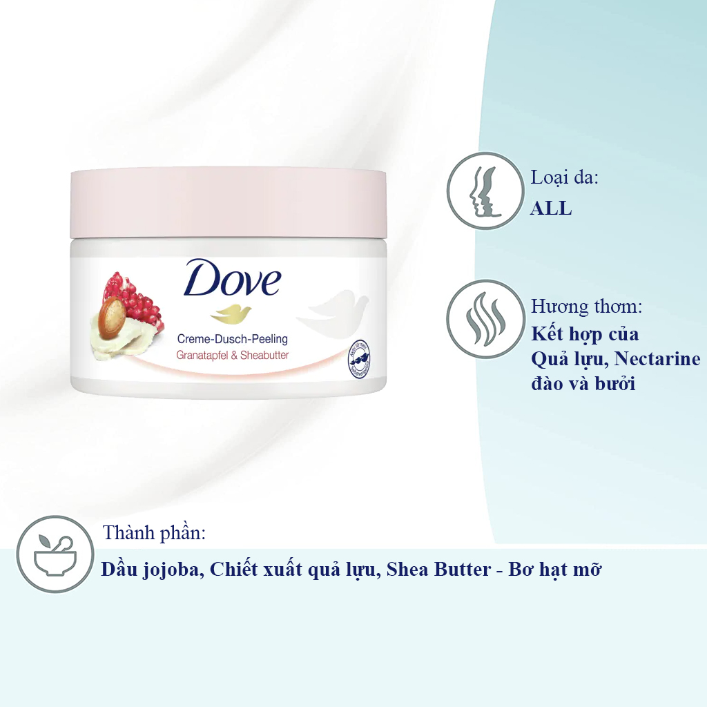 Tẩy da chết Dove lựu (bản Đức)