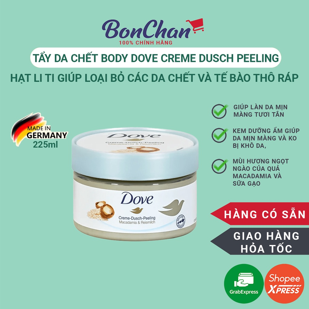 Tẩy da chết Dove lựu (bản Đức)
