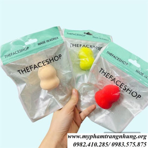 Mút Tán Kem Nền Tfs Diamond Shaped Puff- The Face Shop - Gói 1 Cục