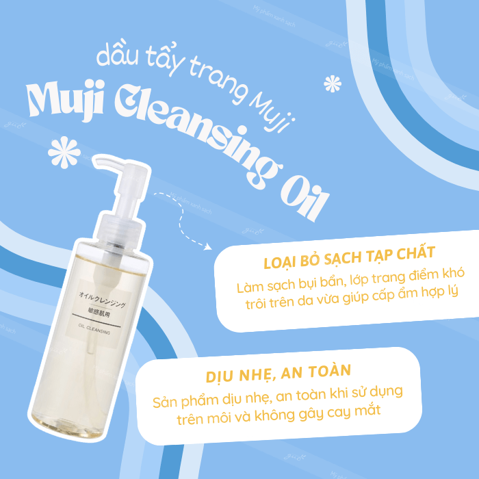 (Vòi- 200ml) Dầu tẩy trang Muji Cleansing Oi 200ml - (Nhẹ nhàng làm sạch mọi làn da)