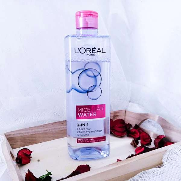 Nước tẩy trang Loreal hồng 400ml (công ty)