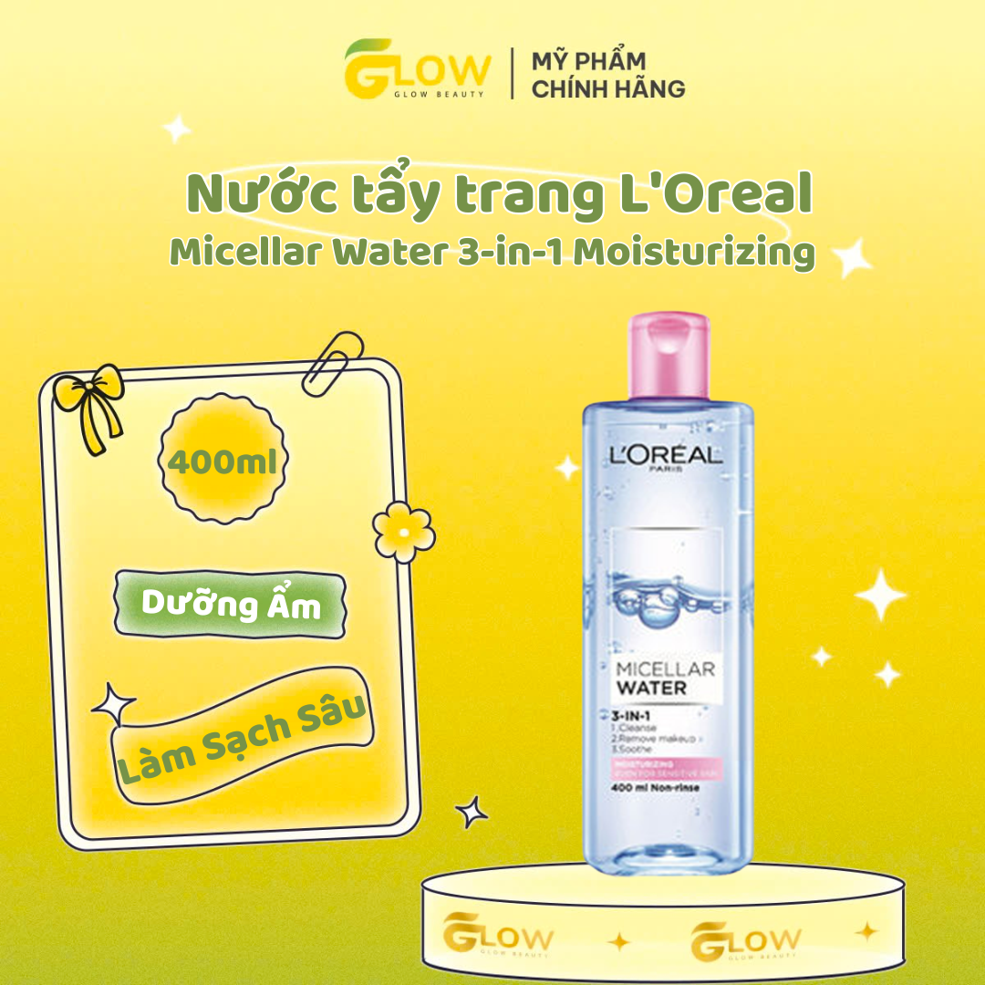Nước tẩy trang Loreal xanh đậm 400ml (công ty)