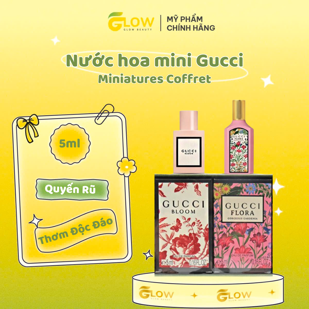 Nước hoa mini Gucci Miniatures Coffret dành cho nữ  5ml