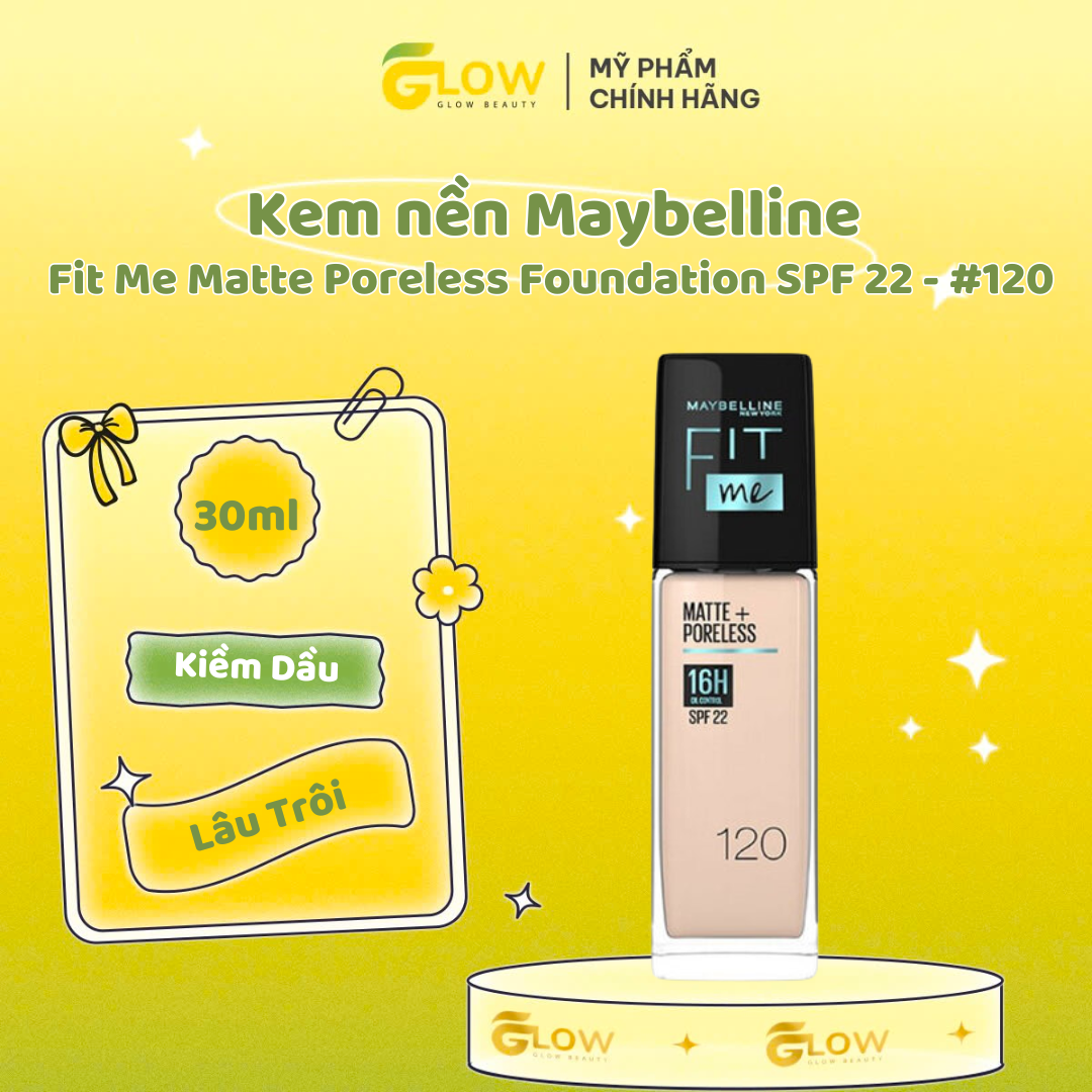 (Nắp Tím) - Kem nền Maybelline Superstay - Tone 120