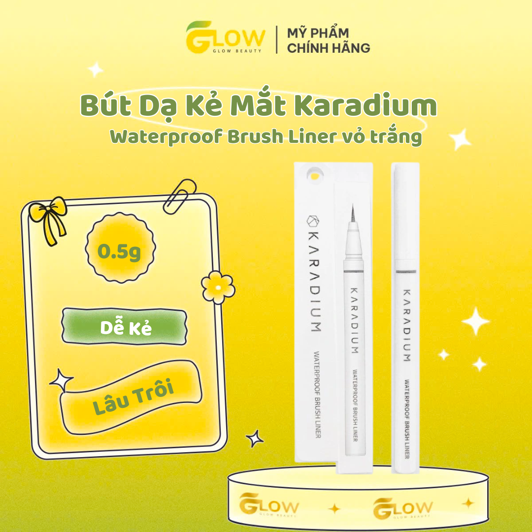 Kẻ mắt nước Karadium Waterproof Brush Liner 0.55g