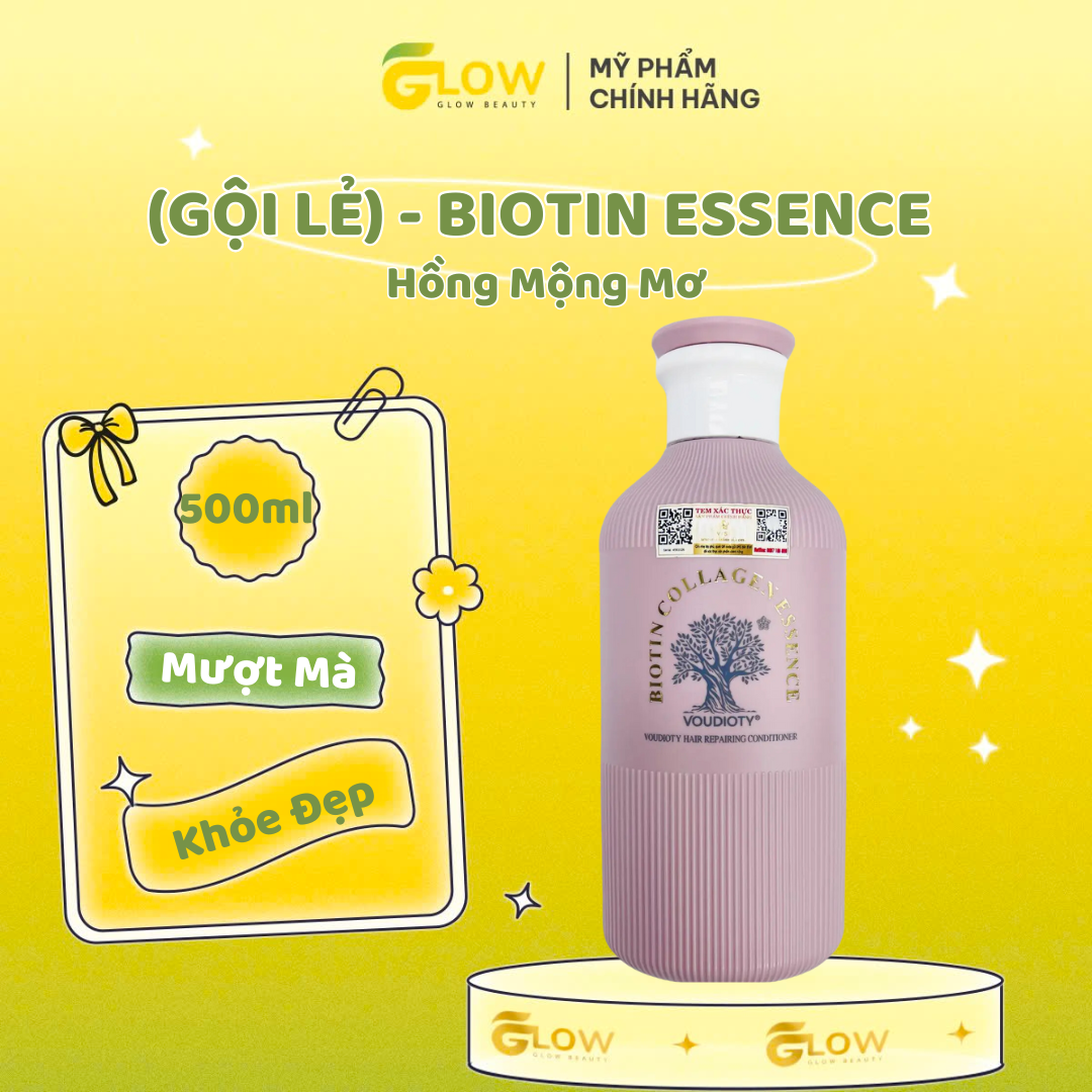 (GỘI LẺ) - BIOTIN ESSENCE - (Hồng Mộng Mơ) - 500ml