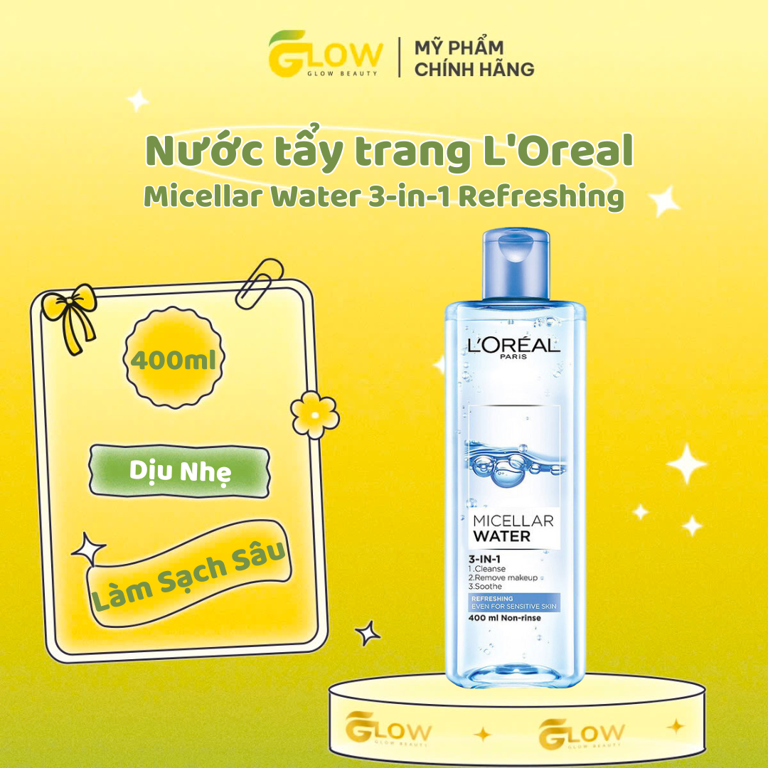 Nước tẩy trang Loreal xanh đậm 400ml (công ty)