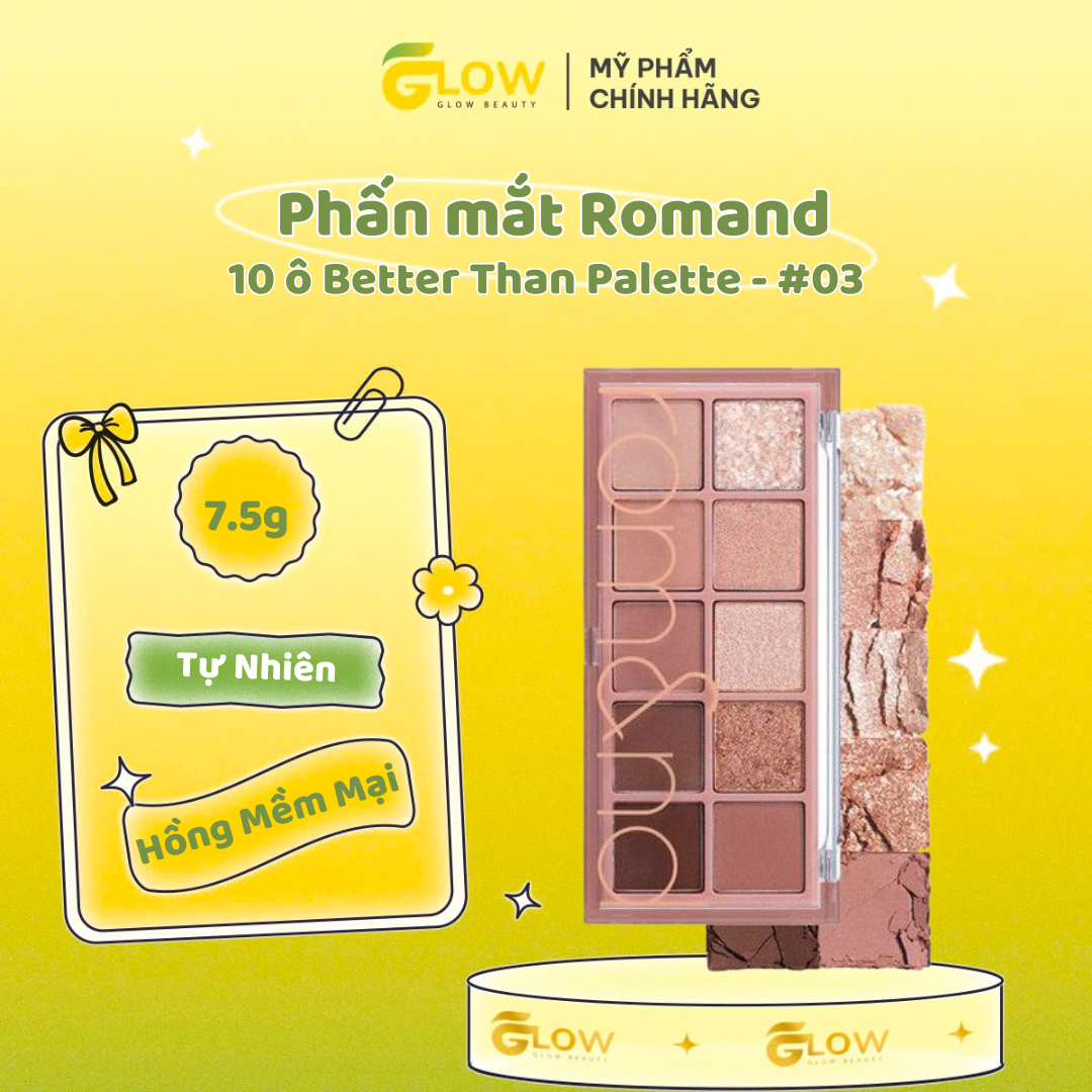 Phấn mắt Romand 10 ô Better Than Palette #03 Rosebud Garden