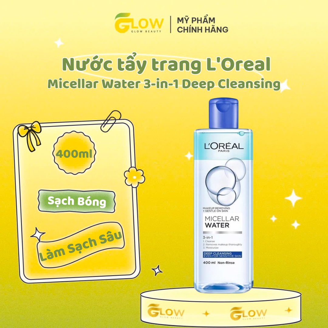 Nước tẩy trang Loreal xanh đậm 400ml (công ty)
