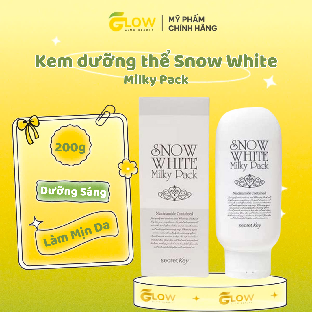 Kem dưỡng thể (Body) Secret Key Snow White Milky Pack