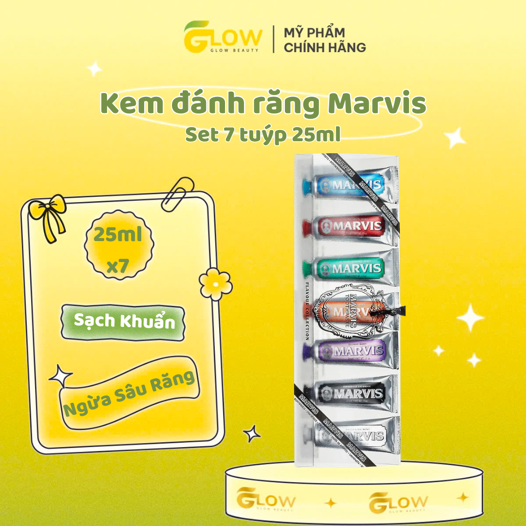 Marvis - Set 7 tuýp kem đánh răng