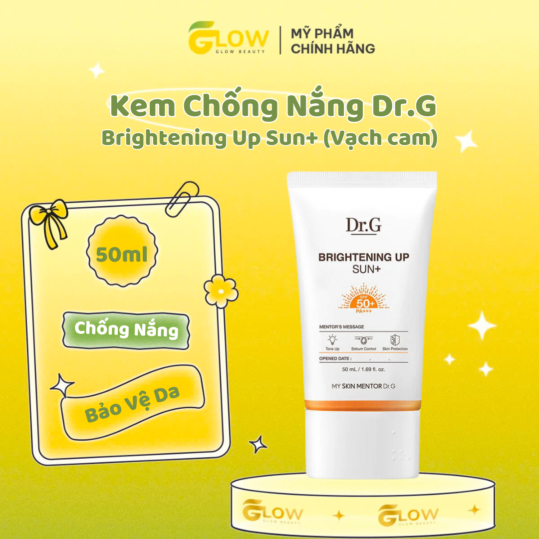 Kem chống nắng vật lý Dr.G Green Mild Up Sun+ SPF50+/ PA++++ 50ml Vạch xanh lá