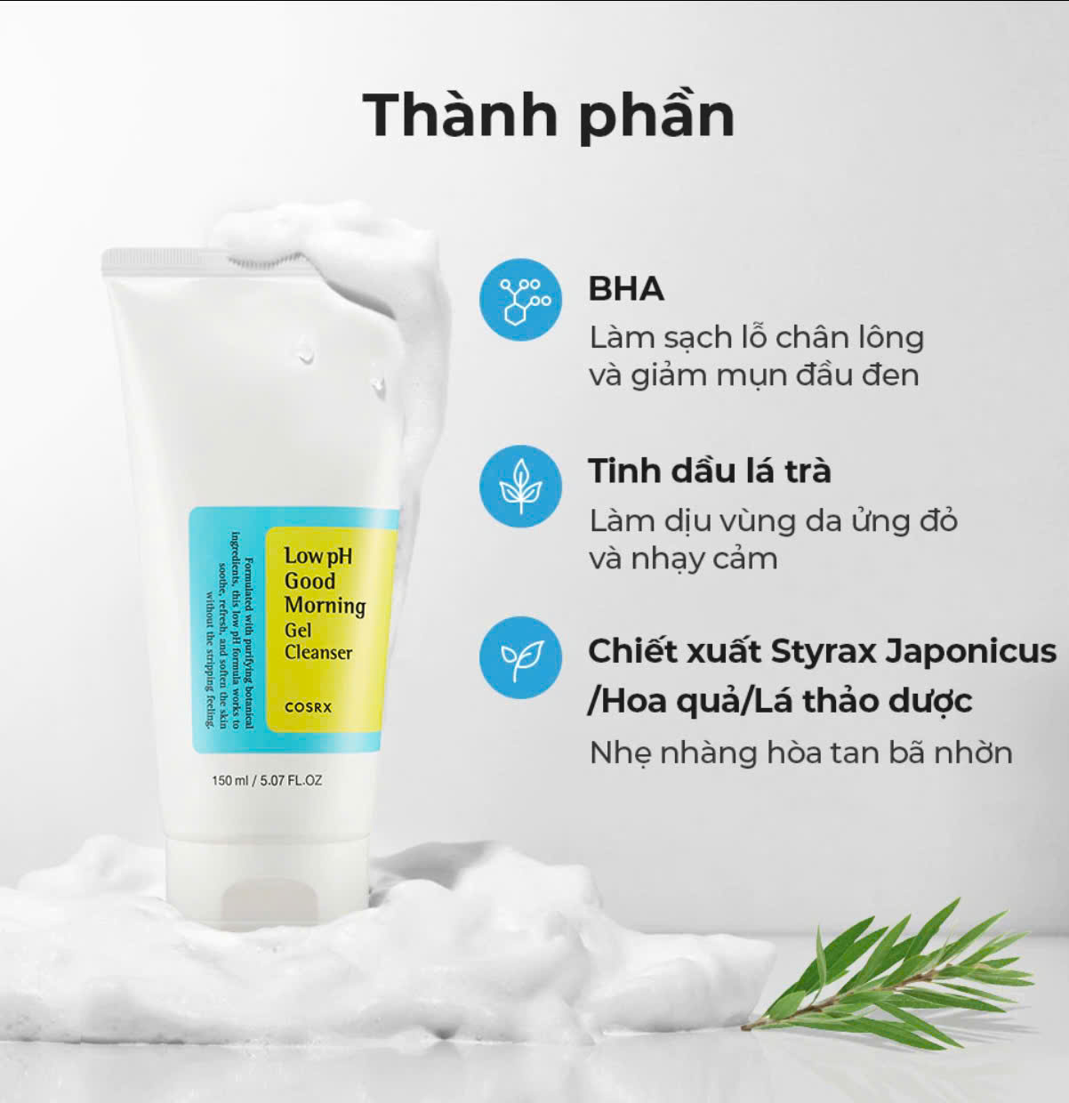 Sữa rửa mặt Cosrx