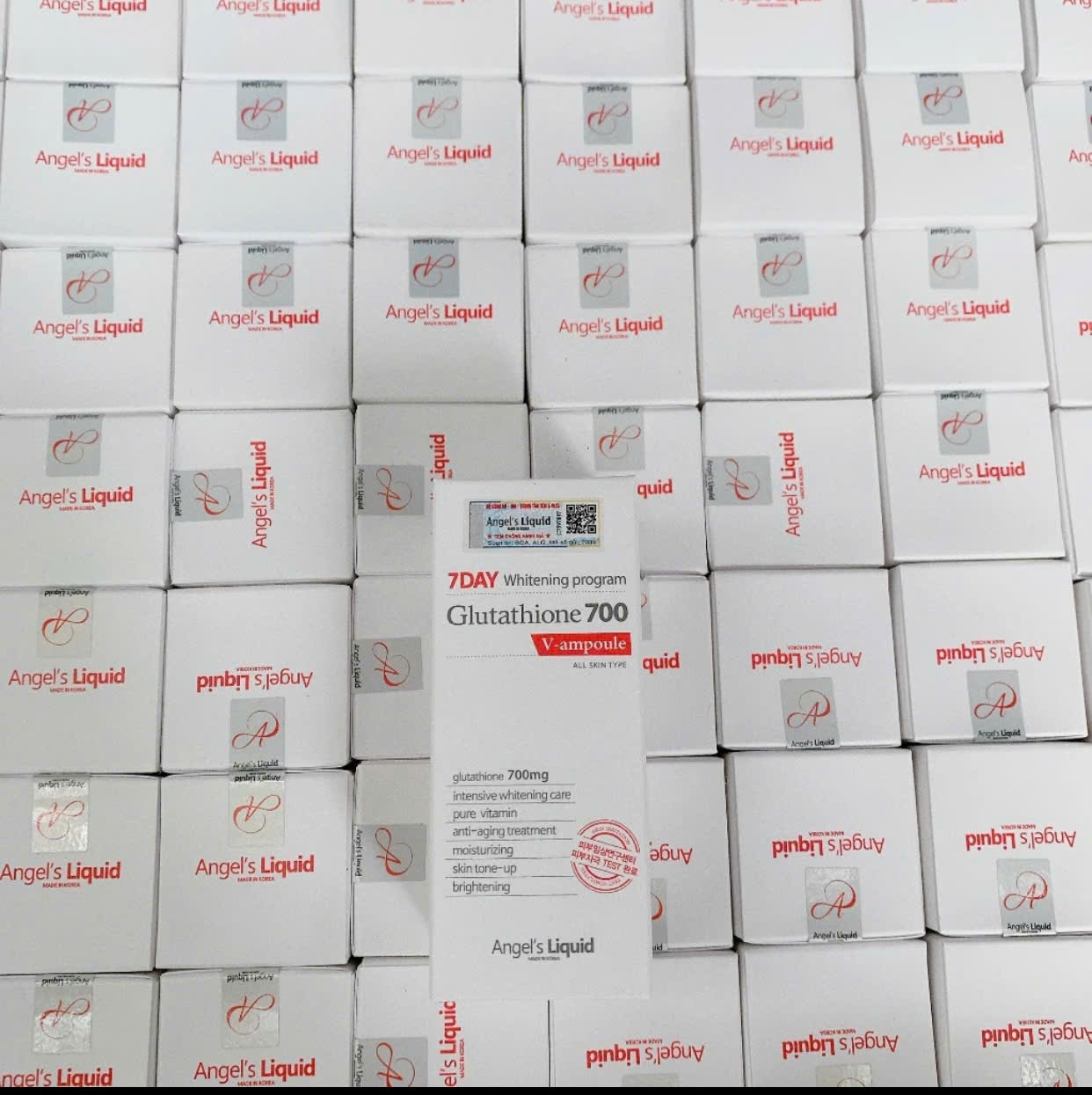 Serum dưỡng trắng Angel's Liquid 7Day Whitening Program Glutathione 700 V-Ampoule 30ml
