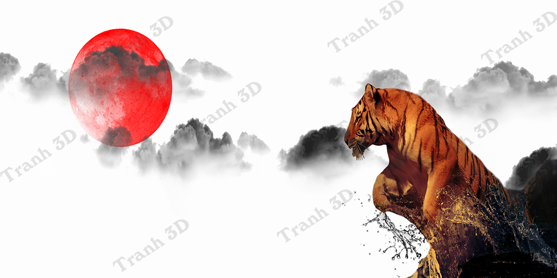Nền Trắng-Tranh 3D  Dán Hồ Cá - Decal Dán Hồ- Cá Cảnh Thiên Phước