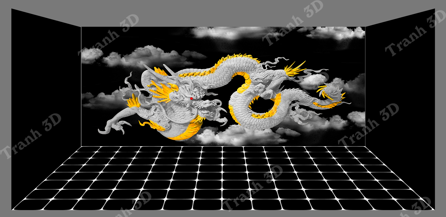 Nền Đen -Tranh 3D  Dán Hồ Cá - Decal Dán Hồ- Cá Cảnh Thiên Phước