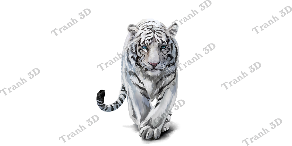 Tranh Con Hổ - Ngựa - Công-Tranh 3D  Dán Hồ Cá - Decal Dán Hồ- Cá Cảnh Thiên Phước