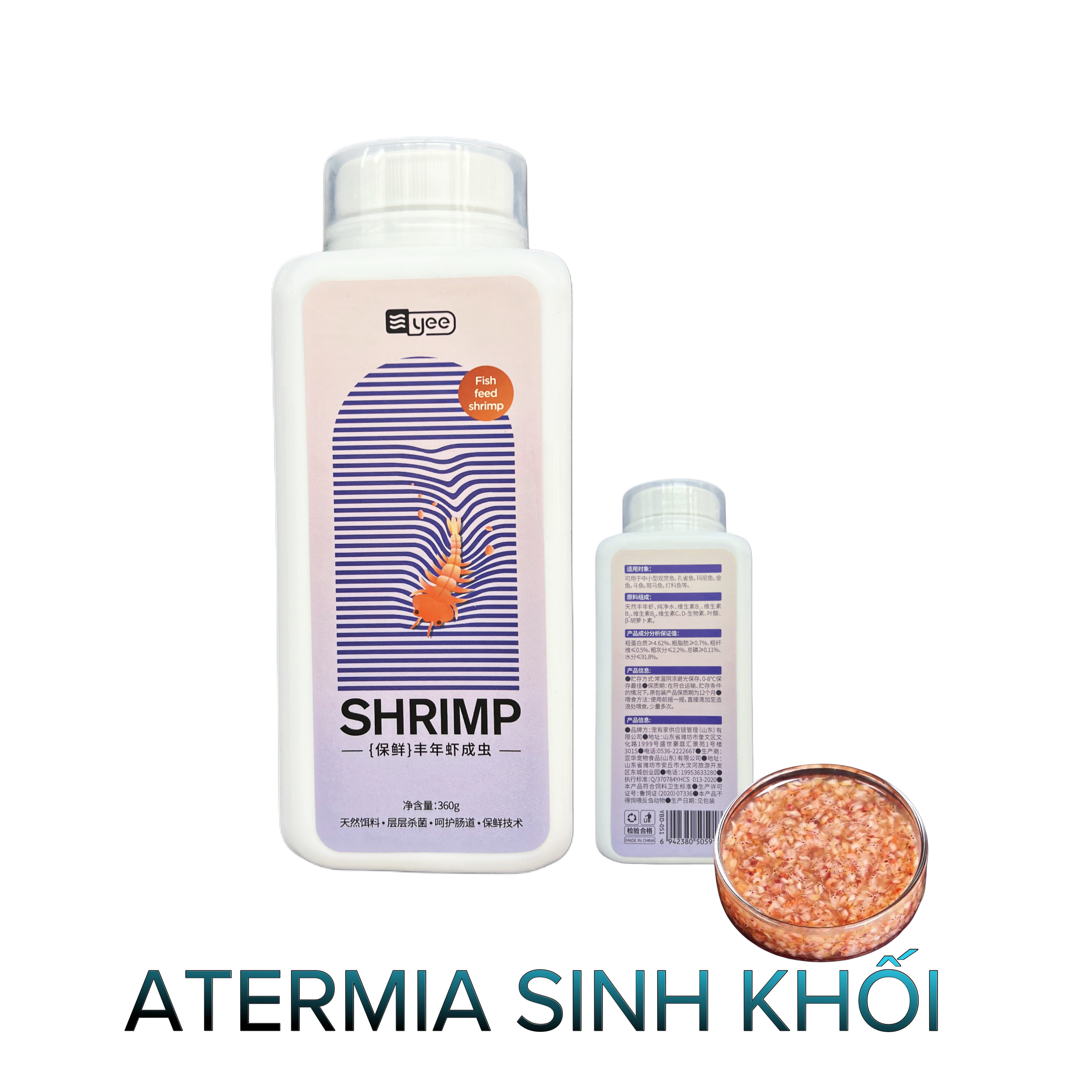 Atermia Sinh Khối- Thức Ăn Dinh Dưỡng Thúc Size Cho Cá Cảnh- Cá Cảnh Thiên Phước