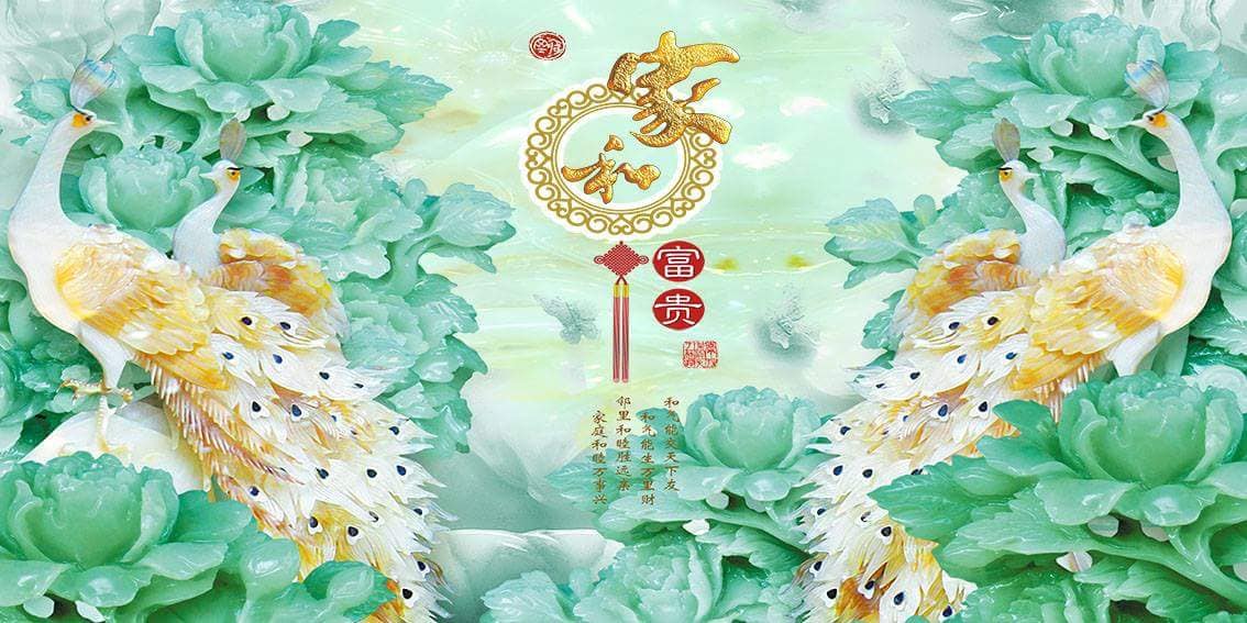 Tranh Con Hổ - Ngựa - Công-Tranh 3D  Dán Hồ Cá - Decal Dán Hồ- Cá Cảnh Thiên Phước