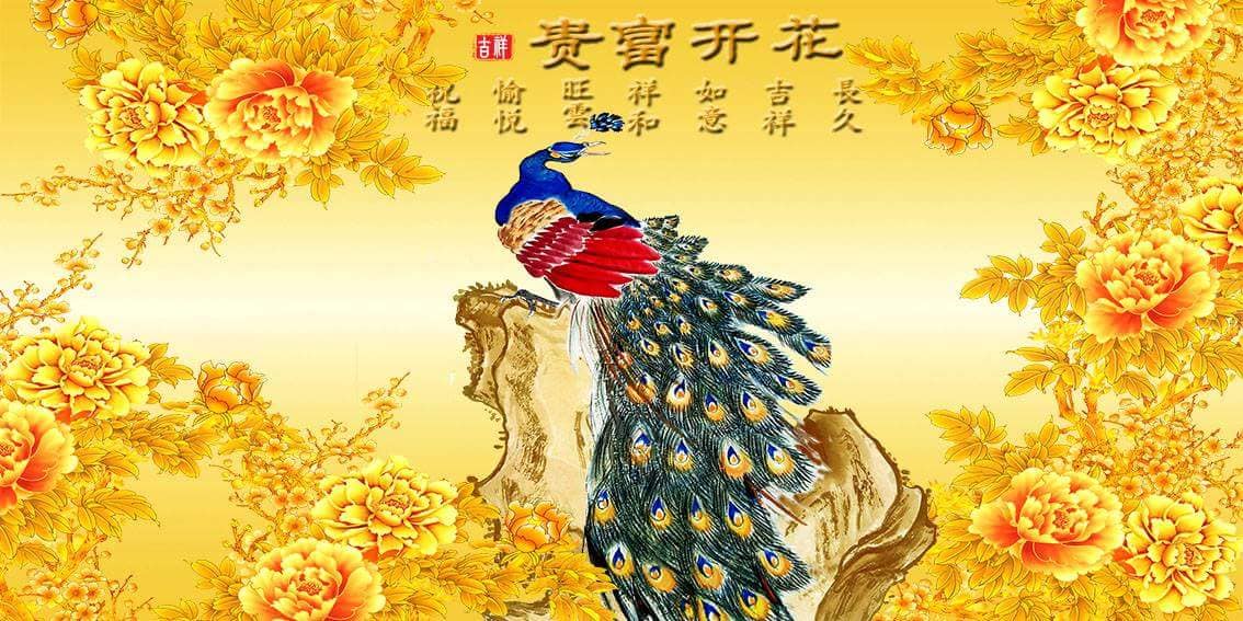 Tranh Con Hổ - Ngựa - Công-Tranh 3D  Dán Hồ Cá - Decal Dán Hồ- Cá Cảnh Thiên Phước