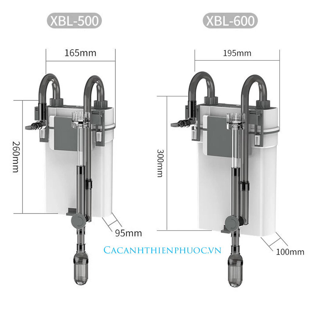 Lọc Treo SunSun XBL Thế Hệ Mới Cho Hồ Thủy Sinh- Cá Cảnh Thiên Phước