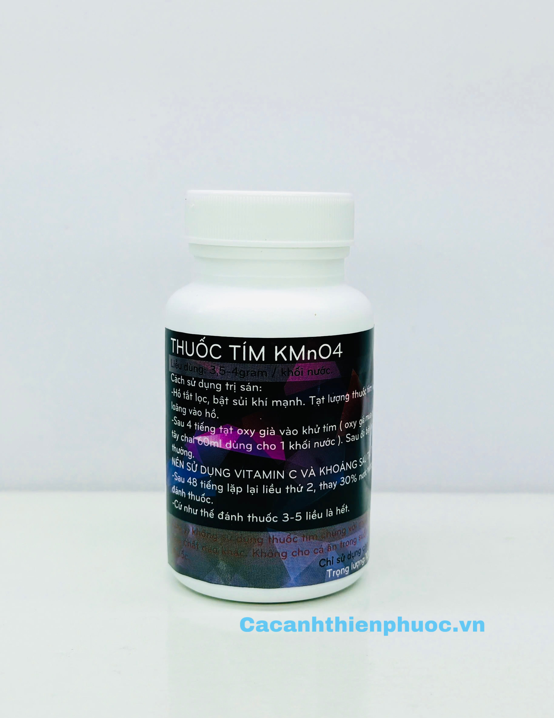Kmno4 Thuốc Tím Tinh Khiết Trị Bệnh Sán Da, Sán Mang Khử Trùng Sát Khuẩn Hồ Cá Koi 100Gr- Cá Cảnh Thiên Phước