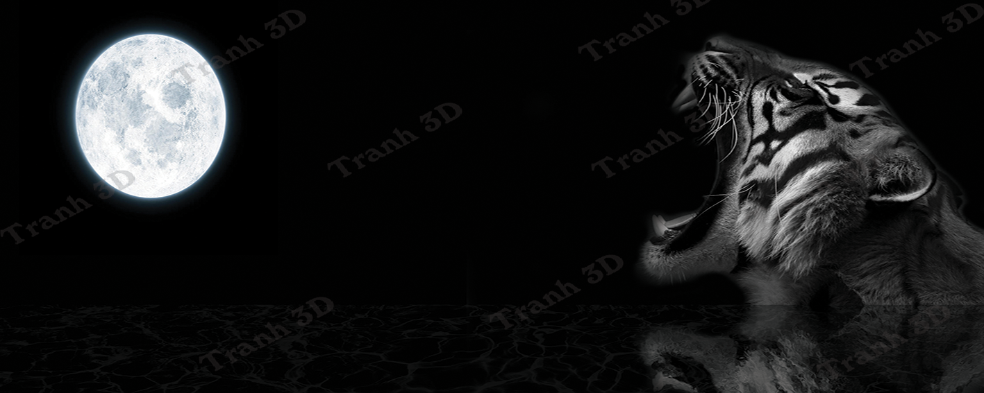 Tranh Con Hổ - Ngựa - Công-Tranh 3D  Dán Hồ Cá - Decal Dán Hồ- Cá Cảnh Thiên Phước