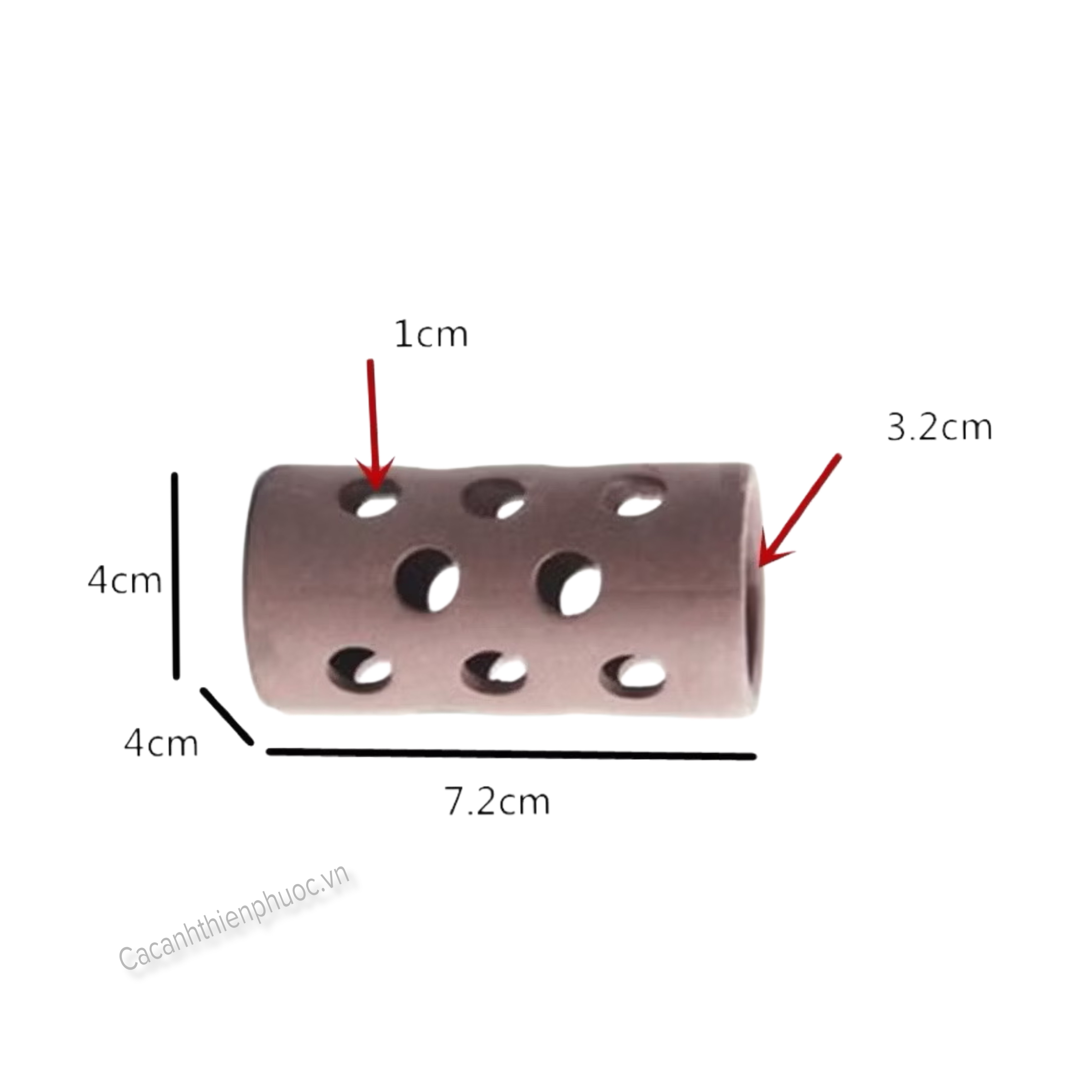 Trụ Gốm Lỗ Trang Trí Hồ Thủy Sinh- Cá Cảnh Thiên Phước