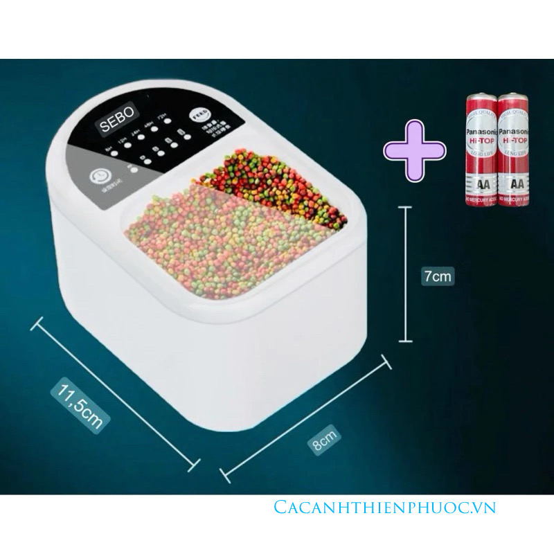 Máy Cho Cá Ăn Tự Động Sobo Da-06 Điều Chỉnh Thời Gian - Cá Cảnh Thiên Phước