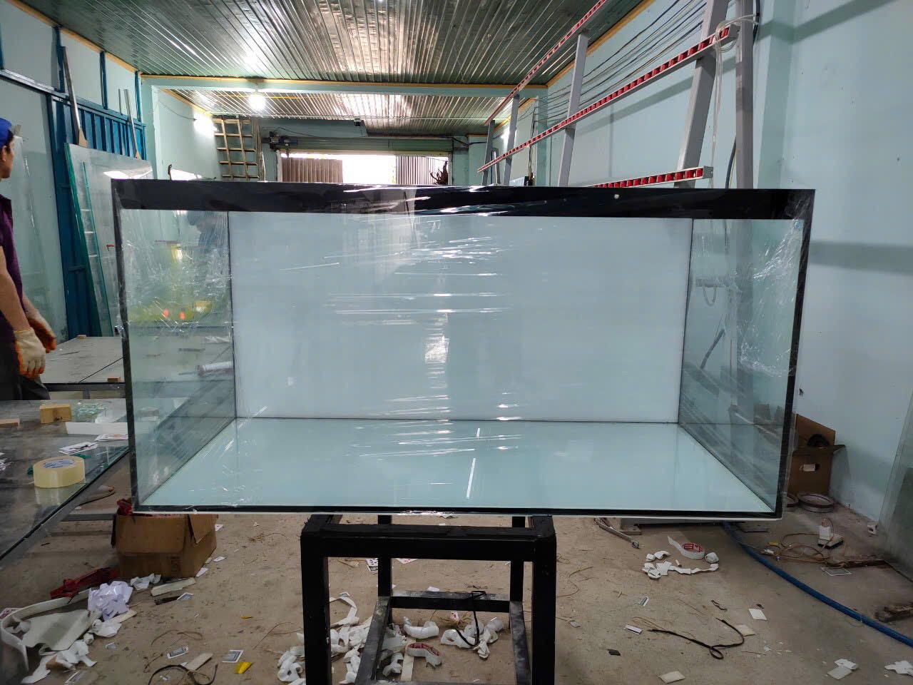Hồ Kính Bã Keo Đèn 4 Mặt- Hồ Thủy Sinh- Cá Cảnh Thiên Phước