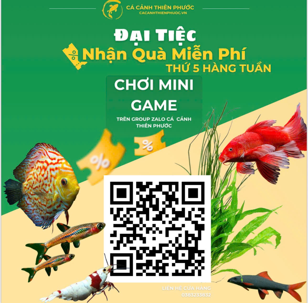 Mini Game- Quà Tặng Miễn Phí Hằng Tháng- Cá Cảnh Thiên Phước