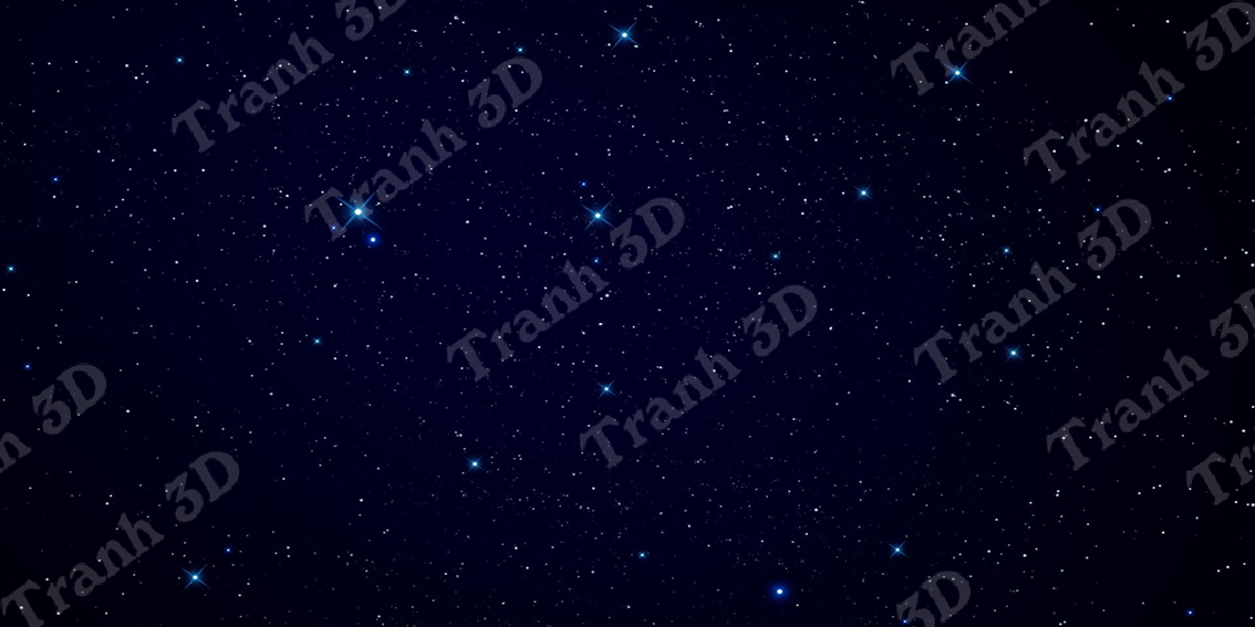 Tranh Bầu Trời Sao Đêm-Tranh 3D  Dán Hồ Cá - Decal Dán Hồ- Cá Cảnh Thiên Phước