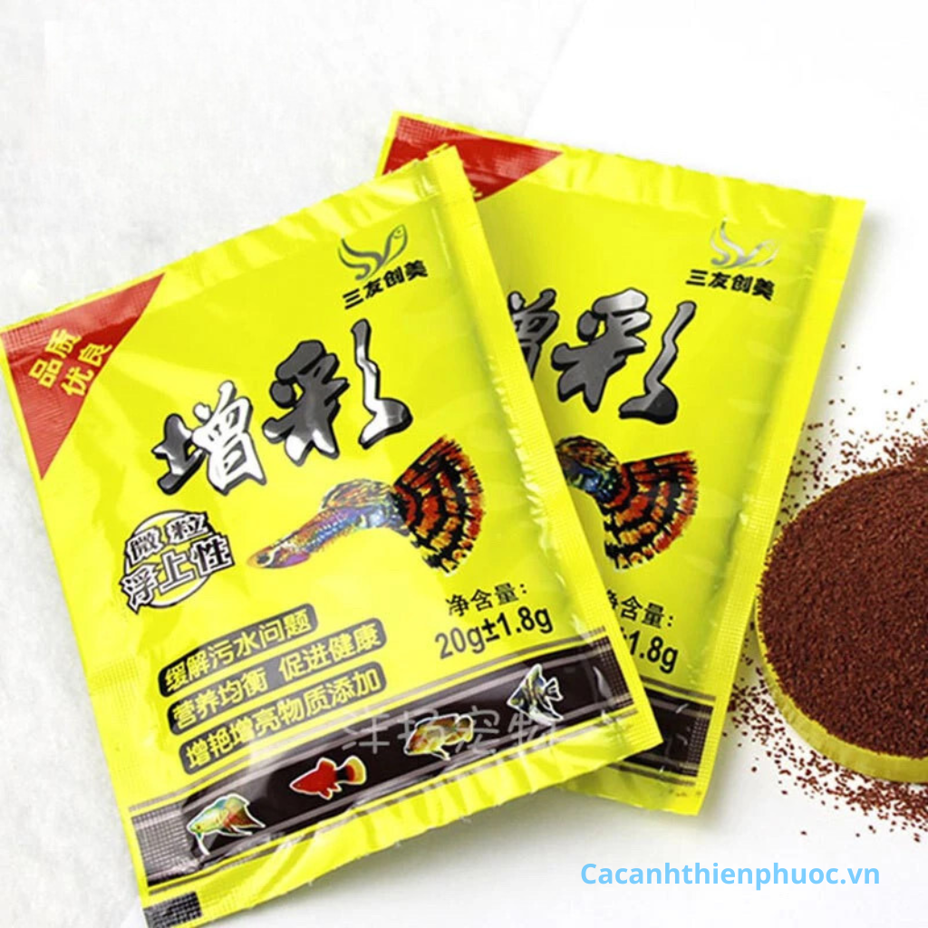 Thức Ăn Cá Bảy Màu 20G- Thức Ăn Cá- Cá Cảnh Thiên Phước